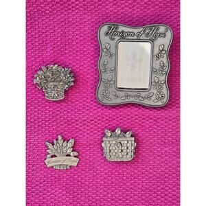 Longaberger Horizon of Hope Pewter Frame and Magnets